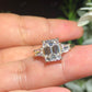 Three Stone Emerald Lab Grown Diamond Ring customdiamjewel