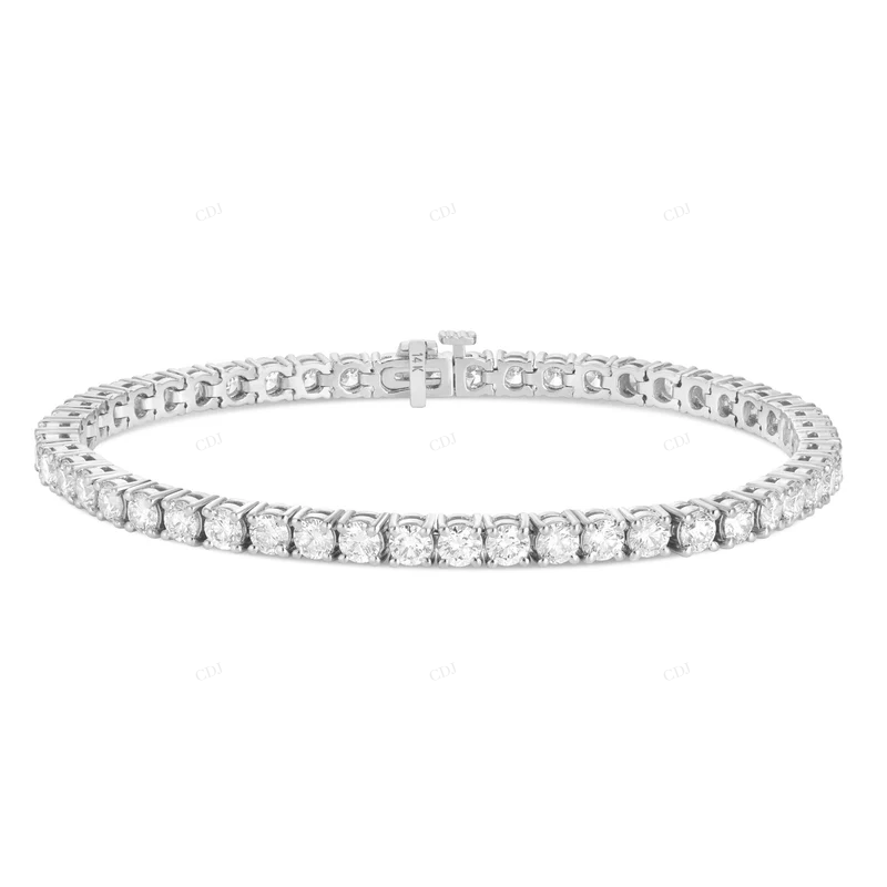 Luxury Handcrafted Design Premium VVS1 Moissanite Tennis Bracelet CustomDiamJewel