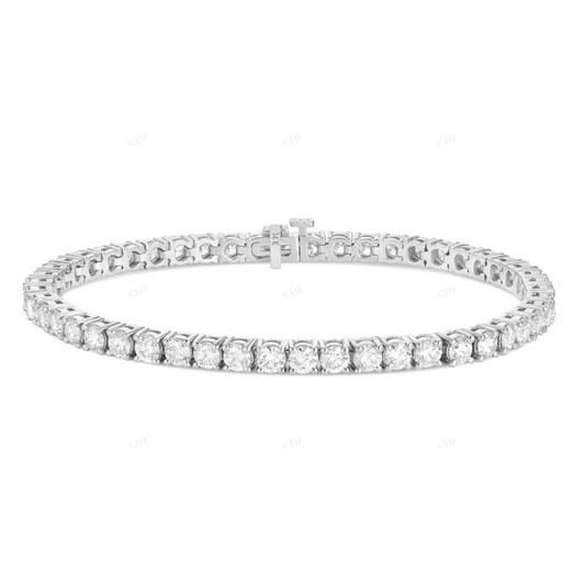 Luxury Handcrafted Design Premium VVS1 Moissanite Tennis Bracelet CustomDiamJewel