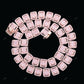 VVS Moissanite 925 Silver Sugar Cube Chain CustomDiamJewel