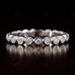 Bezel set Natural Diamond White Gold Wedding Band  customdiamjewel   