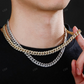 8mm Miami Link Diamond 14K Gold Cuban Chain hip hop jewelry CustomDiamJewel