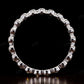 Bezel set Natural Diamond White Gold Wedding Band  customdiamjewel   