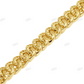 Custom Design Silver Moissanite Alternating Cuban Bracelet