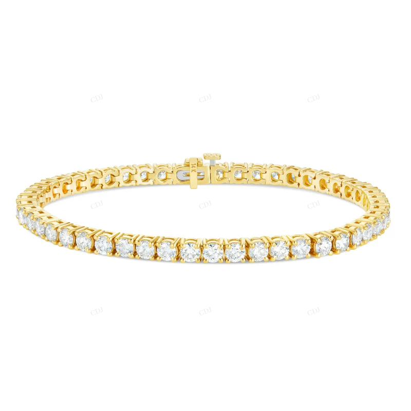 Luxury Handcrafted Design Premium VVS1 Moissanite Tennis Bracelet CustomDiamJewel