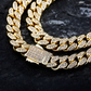 8mm Miami Link Diamond 14K Gold Cuban Chain hip hop jewelry CustomDiamJewel