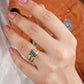 Black Emerald Cut Engagement Ring customdiamjewel