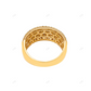 Diamond Look Five Row Moissanite Ring hip hop jewelry customdiamjewel