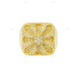 Sterling Silver Moissanite Cluster Flower Statement Ring Hip Hop Ring customdiamjewel