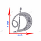 Sterling Silver D Letter Moissanite Pendant hip hop jewelry CustomDiamJewel