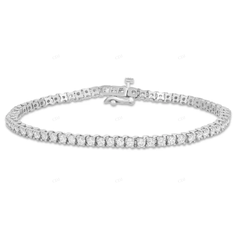 Perfect For Parties and Special Occasions Trendy Tennis Bracelet CustomDiamJewel