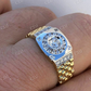 Round Cut Diamond Presidential Watch Band Ring  customdiamjewel   