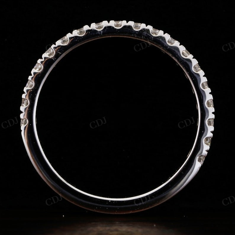 Half Eternity 2mm Round Diamond Wedding Band Women  customdiamjewel   
