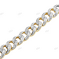 Iced Out Silver Moissanite Link Bracelet For Mens hip hop jewelry CustomDiamJewel