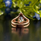 Salt and Pepper Diamond Rose Gold Ring customdiamjewel