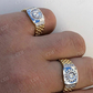 Round Cut Diamond Presidential Watch Band Ring  customdiamjewel   