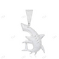 Hip Hop Iced Out Missanite Diamond Shark Pendant hip hop jewelry CustomDiamJewel
