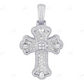 Emerald Cut Lab Grown Diamond 10K Gold Cross Pendant Hip Hop Pendent CustomDiamJewel