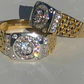Round Cut Diamond Presidential Watch Band Ring  customdiamjewel   
