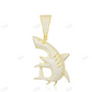 Hip Hop Iced Out Missanite Diamond Shark Pendant hip hop jewelry CustomDiamJewel
