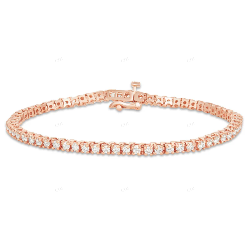 Perfect For Parties and Special Occasions Trendy Tennis Bracelet CustomDiamJewel