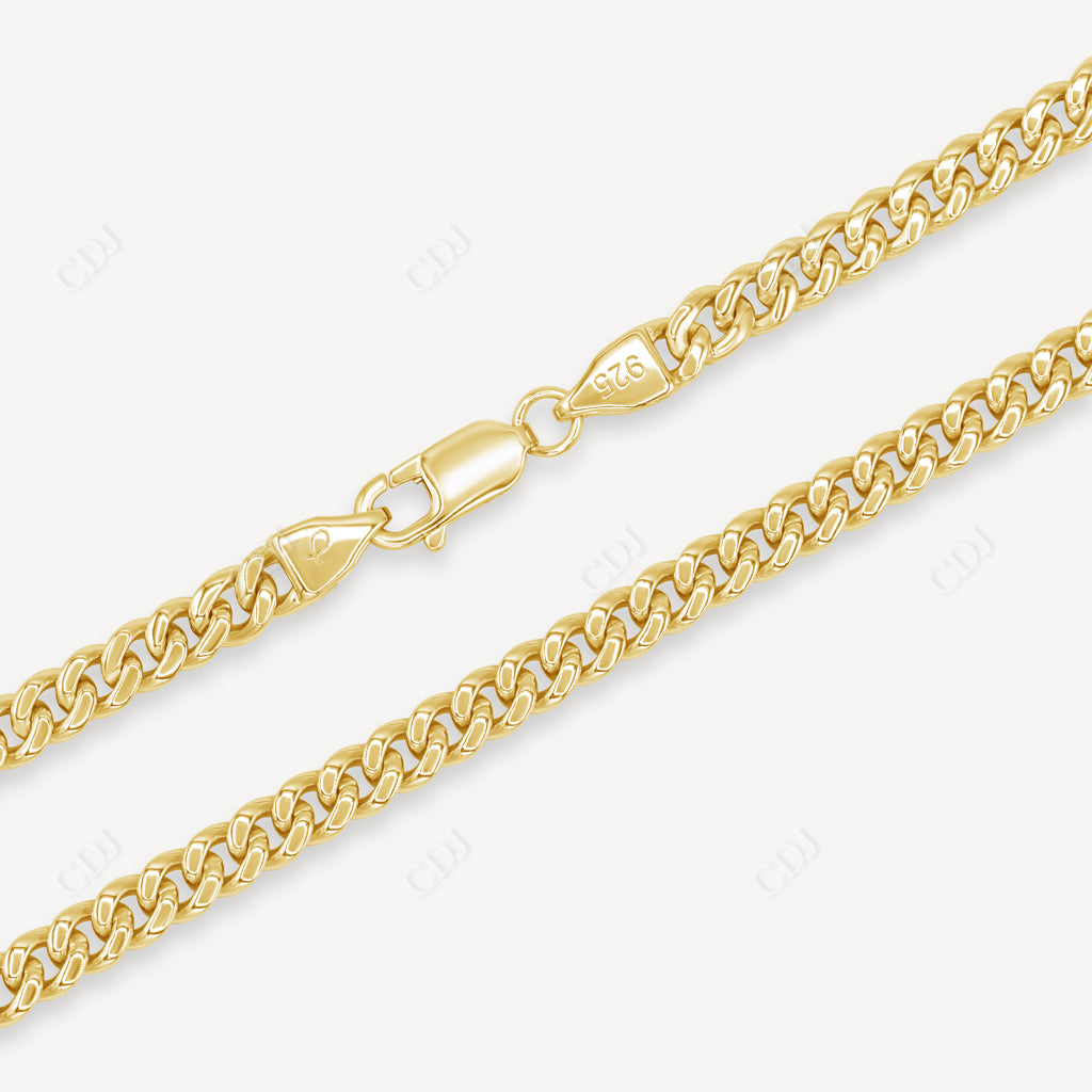 5MM Miami Cuban Chain In Solid 18K Yellow Gold  customdiamjewel   