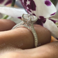 Radiant Cut Moissanite Claw Prong Engagement Ring  customdiamjewel   