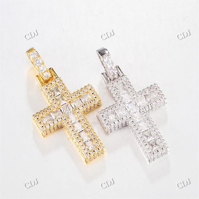 Cross Design Diamond Hip Hop pendant For Men hip hop jewelry CustomDiamJewel