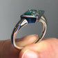 Unique Sterling Silver Solitaire Moissanite Ring