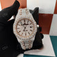 Iced Out Watch VVS Clarity Moissanite Studded Diamond AP Watch customdiamjewel