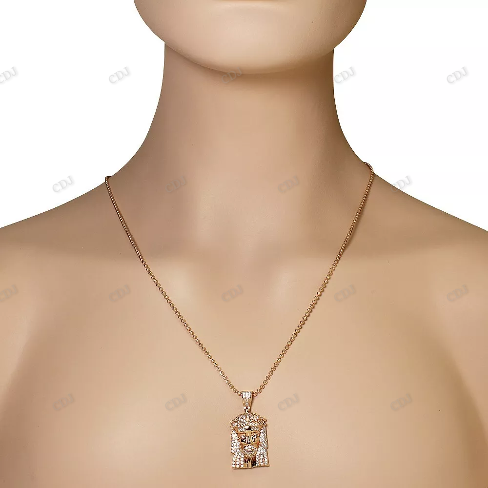 Luxury Sterling Silver Moissanite Jesus Pendant hip hop jewelry CustomDiamJewel