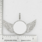 1.50 CTW Diamond Angel Wings Circle Custom Photo Pendant hip hop jewelry customdiamjewel