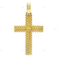 2.5 Inch Bust Down Cross 14K Gold Pendant hip hop jewelry CustomDiamJewel