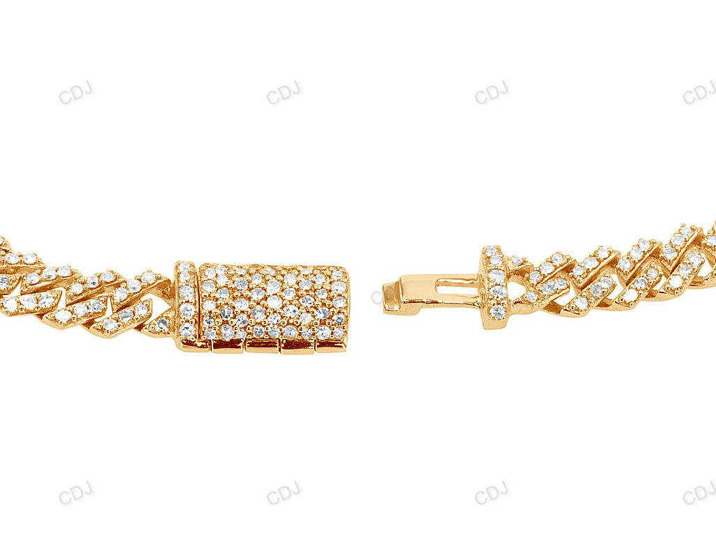5MM 925 Sterling Silver Handmade Cuban Bracelet hip hop jewelry customdiamjewel