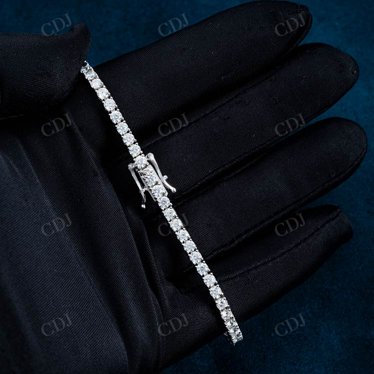3mm Diamond Cuban Link Bracelet In Gold hip hop jewelry customdiamjewel   