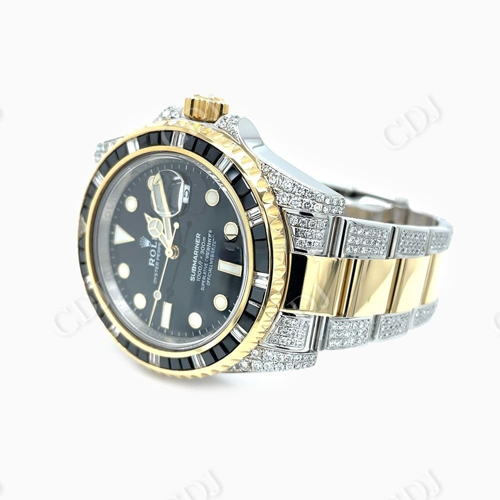 Rolex Moissanite Diamond Luxury Wrist Watch customdiamjewel