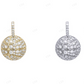 Custom Moissanite S925 Silver Basketball Pendant CustomDiamJewel