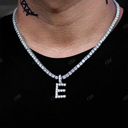 Initial 14K Yellow And White Gold Plated Of Hip Hop Jewelry hip hop jewelry CustomDiamJewel