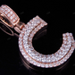 1.35 CT 1.5" 14K Gold Natural Diamond C Letter Pendant CustomDiamJewel