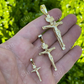 14k Gold Cross Jesus Piece Crucifix Pendant  customdiamjewel   