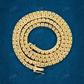 4MM Tennis Chain In 14K Yellow Gold hip hop jewelry customdiamjewel   