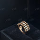 0.96 CTW Sterling Silver Moissanite Baguette And Round Diamond Ring Hip Hop Ring customdiamjewel