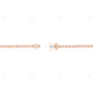 Moissanite Iced Out Clover Diamond Pass Tester Tennis Chain CustomDiamJewel