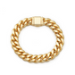 925 Sterling Silver Yellow Gold Plated Cuban Link Hip Hop Bracelet hip hop jewelry CustomDiamJewel