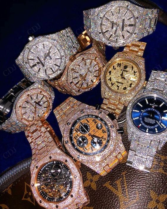 Custom Handmade IGI Certified Natural Diamond Rolex Watch Passes Diamond Tester customdiamjewel