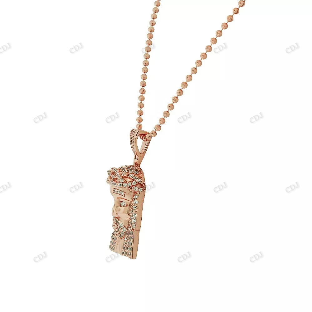 Luxury Sterling Silver Moissanite Jesus Pendant hip hop jewelry CustomDiamJewel