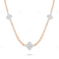 Moissanite Iced Out Clover Diamond Pass Tester Tennis Chain CustomDiamJewel