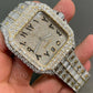 Factory Wholesale High Quality Luxury Hip Hop Cartier Watch customdiamjewel