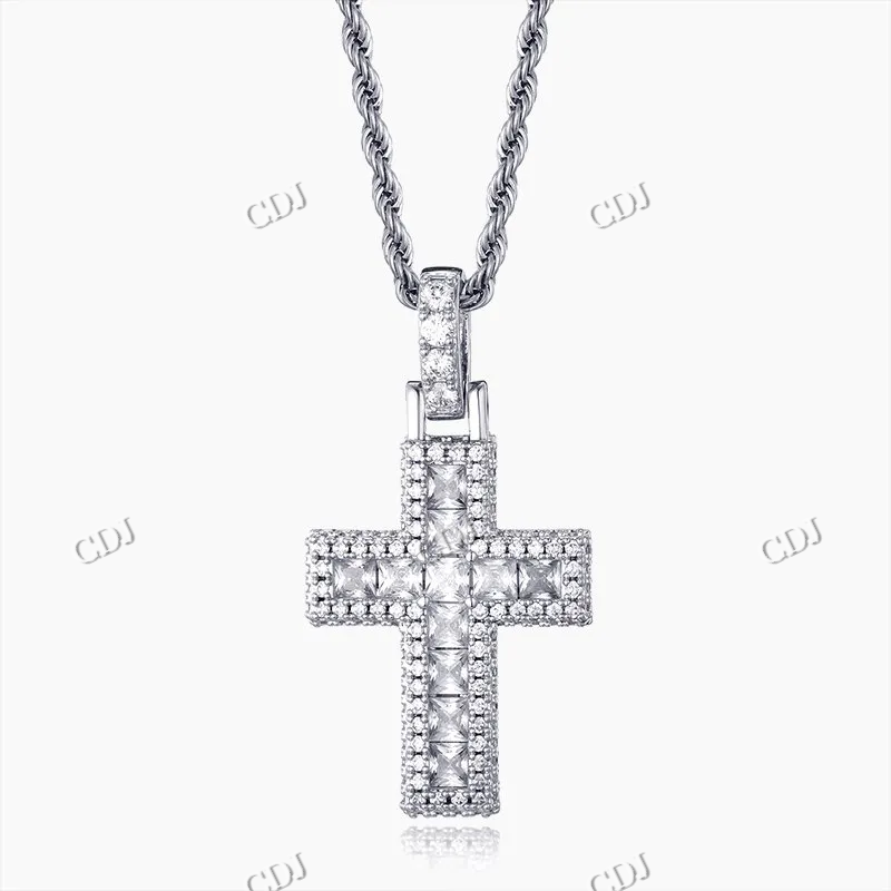 Cross Design Diamond Hip Hop pendant For Men hip hop jewelry CustomDiamJewel