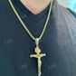 14k Gold Cross Jesus Piece Crucifix Pendant  customdiamjewel   